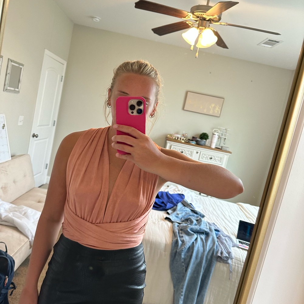 Free People body suit that can be worn multiple ways